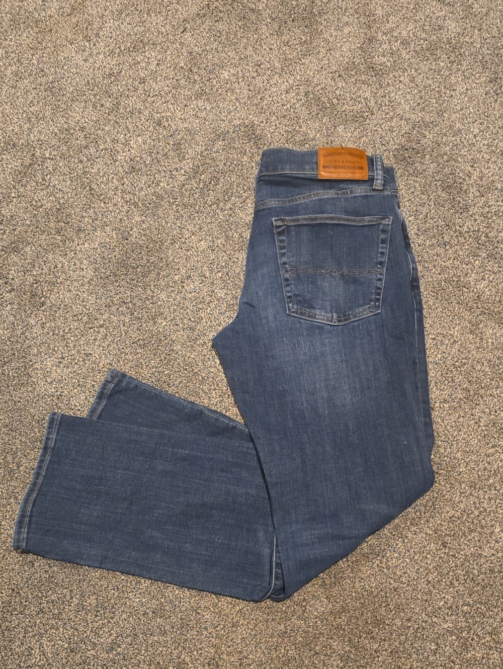 Lucky Brand Men's Dark Blue Straight Leg Jeans